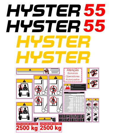 Kit de Autocolantes para HYSTER 55