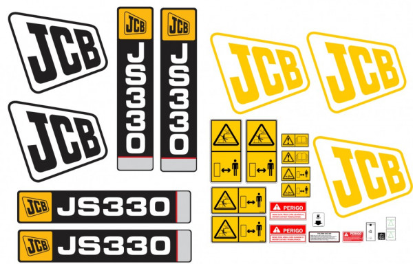 Kit de Autocolantes para JCB JS330