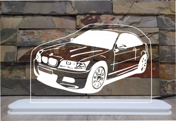 Moldura / Candeeiro com luz de presença - BMW E46 Coupe