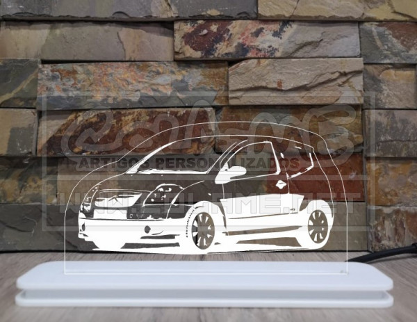 Moldura / Candeeiro com luz de presença - Citroen C2