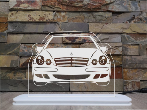 Moldura / Candeeiro com luz de presença - Mercedes classe E - W210