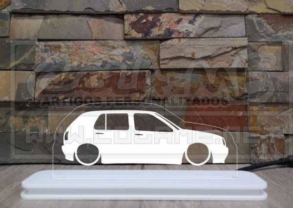 Moldura / Candeeiro com luz de presença - VW Mk3