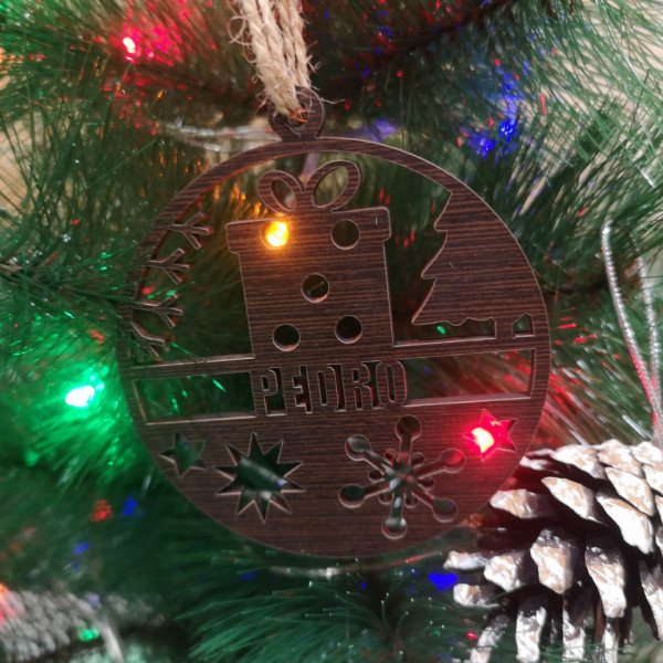 Ornamento / "bola" para árvore de Natal - Prenda- Nome Personalizado
