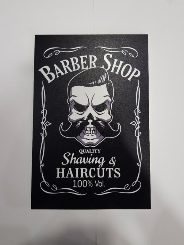 Placa Decorativa em PVC - Barber Shop
