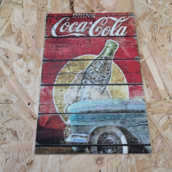 Placa Decorativa em PVC - Coca-cola