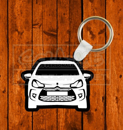 Porta chaves em acrílico preto - Citroen Ds3 2017