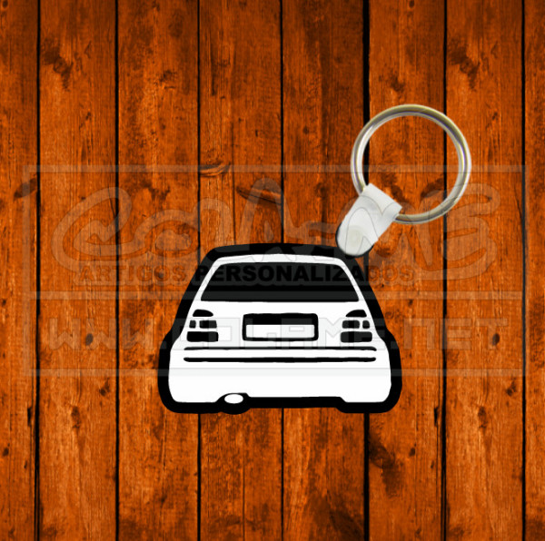 Porta chaves em acrílico preto - VW Golf Mk3