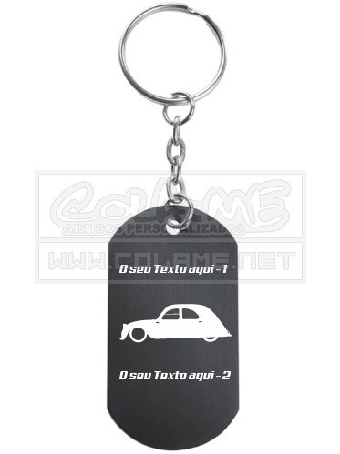Porta Chaves em alumínio - Citroen 2cv