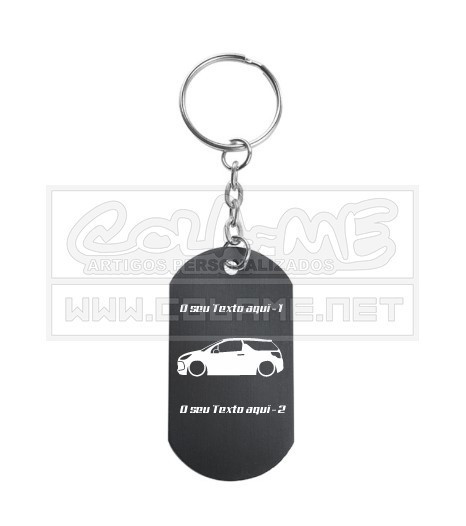 Porta Chaves em alumínio - Citroen Ds3 - Lateral