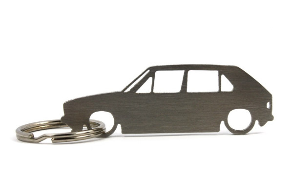 Porta Chaves em inox com silhueta com Volkswagen Golf MK1 5P