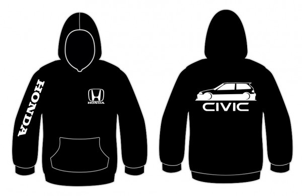 Sweatshirt com capuz para Honda Civic EF