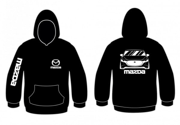 Sweatshirt com capuz para Mazda 3 2019