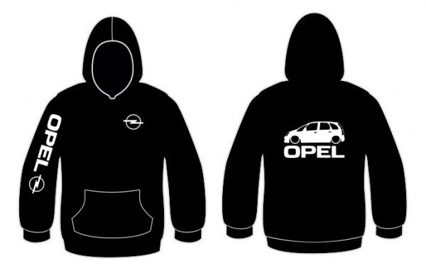 Sweatshirt com capuz para Opel Meriva