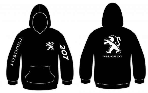 Sweatshirt com capuz para Peugeot 207