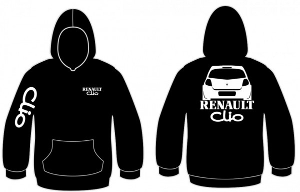 Sweatshirt com capuz para Renault Clio 3