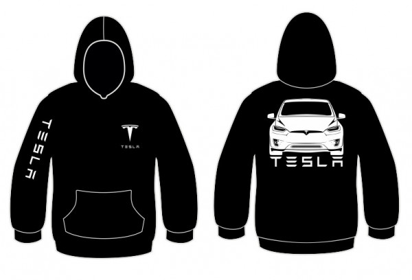 Sweatshirt com capuz para Tesla Model X