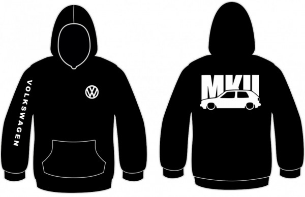 Sweatshirt com capuz para VW Golf MK2