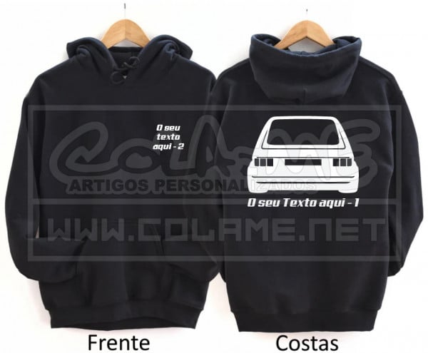 Sweatshirt com Capuz - VW Golf Mk1 - Traseira