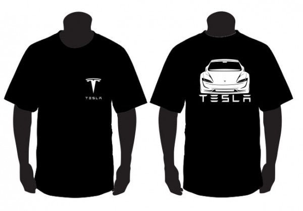 T-shirt para Tesla Roadster