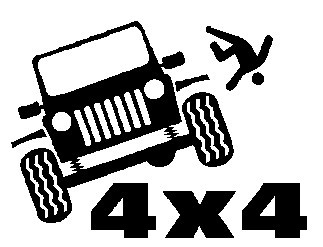Autocolante - 4x4  cair
