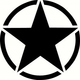 Autocolante - Army Star