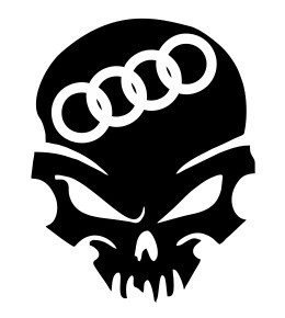 Autocolante - Audi Caveira
