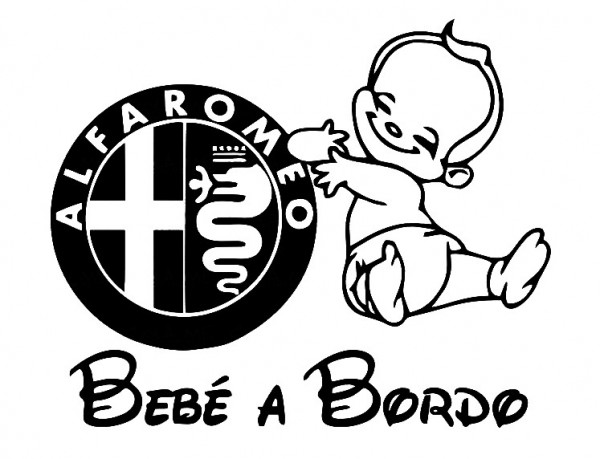 Autocolante - Bebé a bordo para  Alfa Romeo