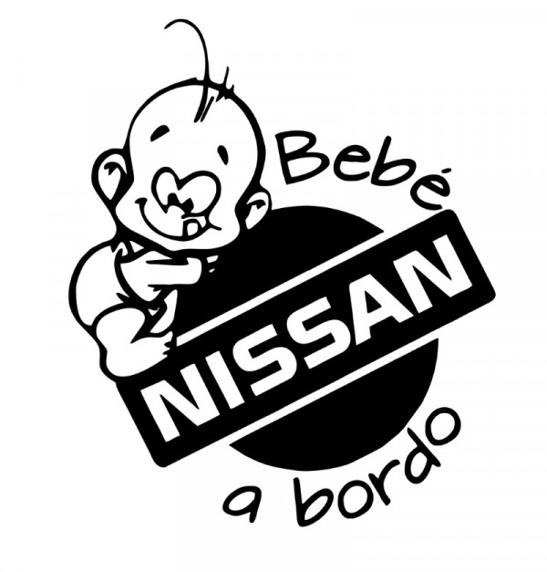 Autocolante - Bebé a bordo para Nissan