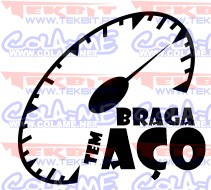 Autocolante - Braga tem aço