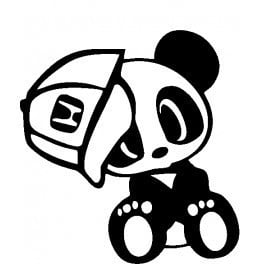 Autocolante com Panda para Honda