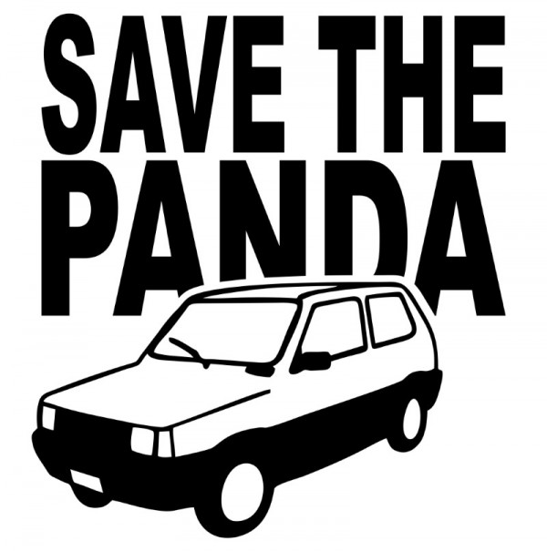 Autocolante com Save the Panda