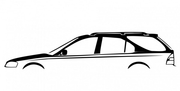 Autocolante com silhueta Honda Civic Aerodeck carrinha