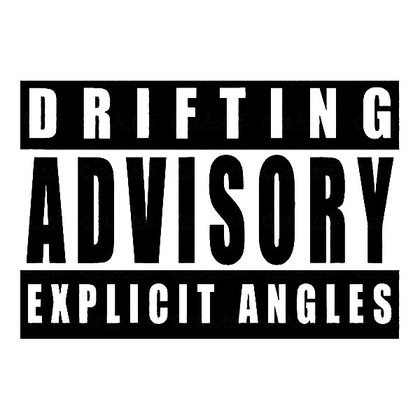 Autocolante - Drifting Advisory Explicit Angles