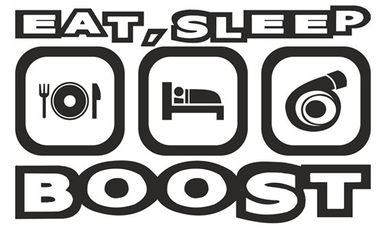 Autocolante - Eat Sleep Boost
