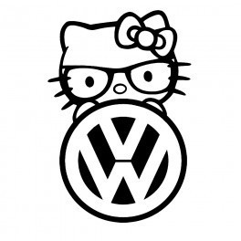 Autocolante - Hello Kitty VW
