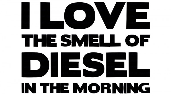 Autocolante - I Love the Smell of Diesel in the Morning