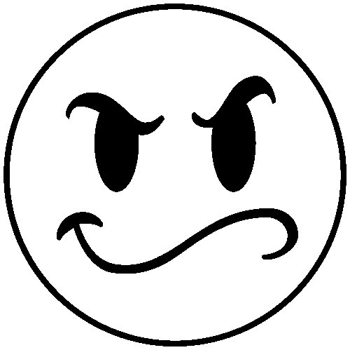 Autocolante - Smile Desconfiado