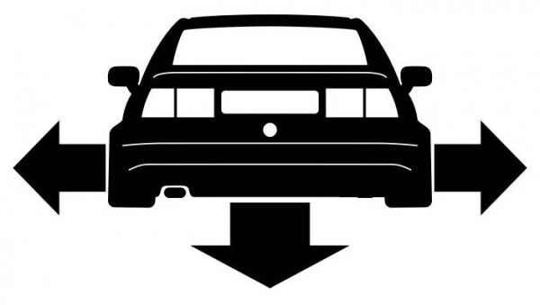 Autocolante - Volkswagen Corrado - Traseira (Baixo e Largo)