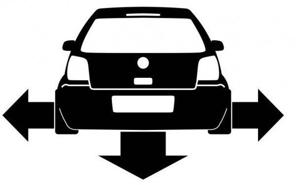 Autocolante - Volkswagen Polo 4 - Traseira (Baixo e Largo)