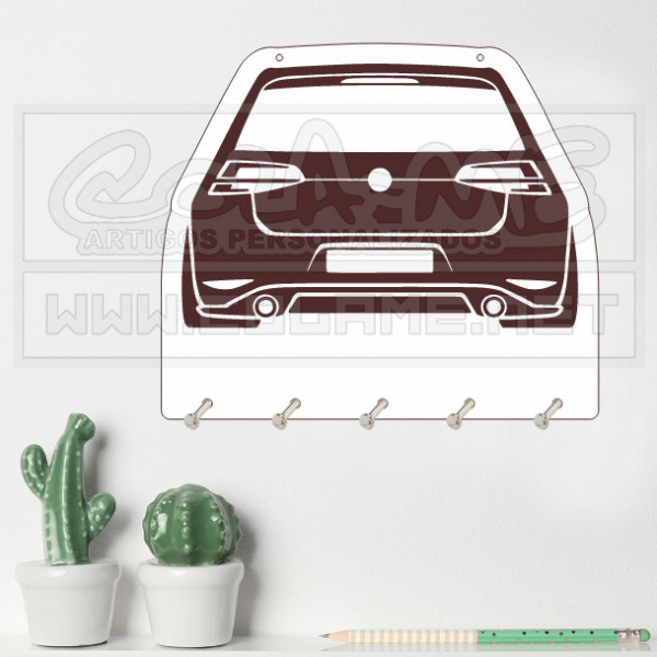 Chaveiro em MDF - VW Golf Mk7 GTI