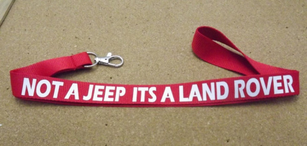 Fita Porta Chaves para  Not a Jeep its a Land Rover
