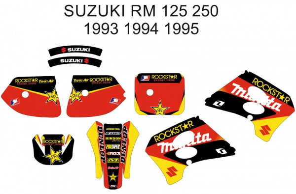 Graphic kit moto -  Suzuki RMZ 250 09-11 Rockstar