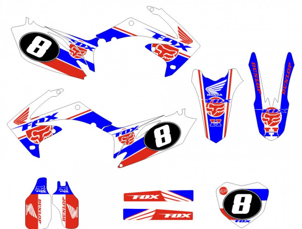 Kit Autocolantes Para Honda crf 450 09-10
