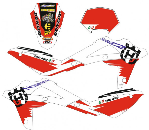 Kit Autocolantes Para Husqvarna TXC 450 2009