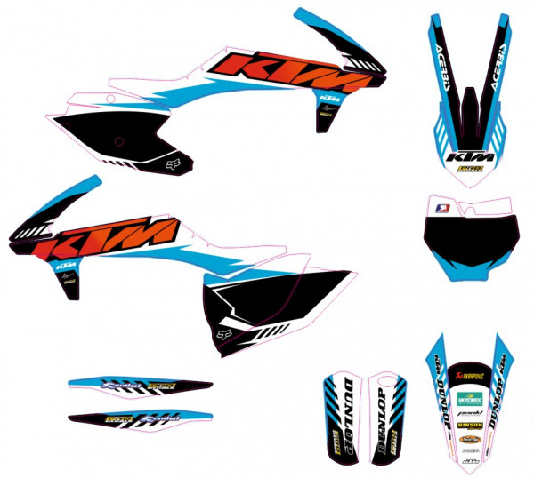 Kit Autocolantes Para Moto - KTM SX / SXF 16-18