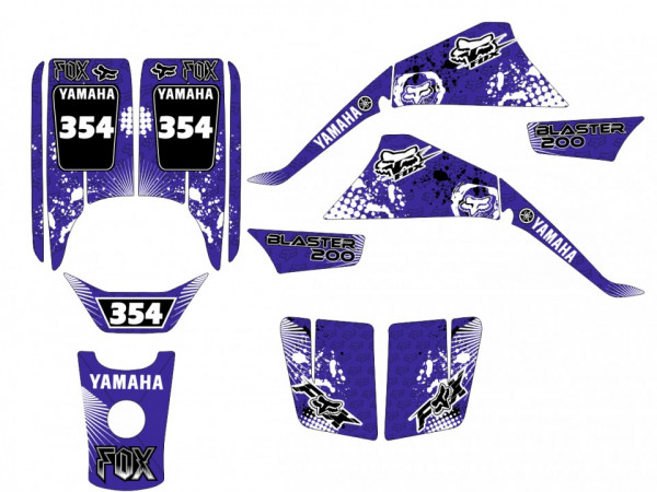 Kit Autocolantes Para Yamaha Blaster 200