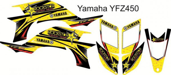 Kit Autocolantes Para  Yamaha YFZ 450 03-08