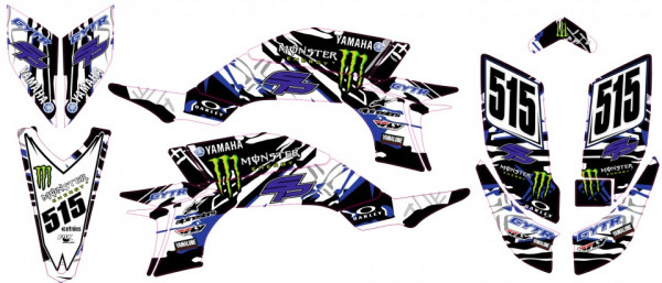 Kit Autocolantes Para Yamaha YFZ 450 03-08