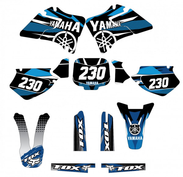 Kit Autocolantes Para Yamaha YZ / WR 125 / 250 - 96-01