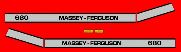 Kit de Autocolantes para Massey Ferguson 680